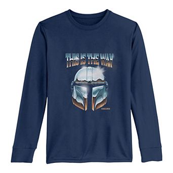 Boys 8-20 Star Wars The Way Chrome Dome Long Sleeve Graphic Tee