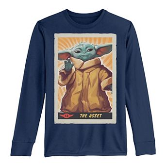 Boys 8-20 Star Wars: The Mandalorian The Asset Poster Long Sleeve Graphic Tee