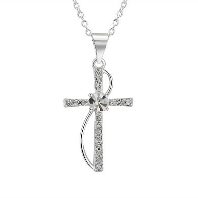 Brilliance Crystal Birthstone Cross Necklace