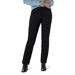 Lee Women's Plus Size Wrinkle Free Relaxed Fit Straight Leg Pant, Black, 18  Petite : : Clothing, Shoes & Accessories