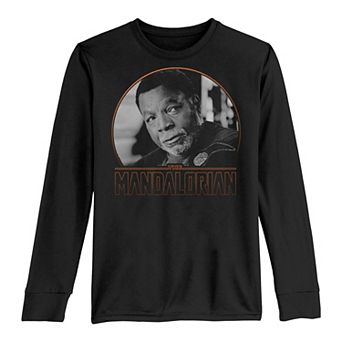Boys 8-20 Star Wars The Mandalorian Greef Karga Portrait Logo Tee