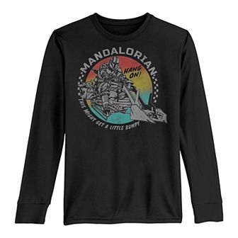 Boys 8-20 Star Wars The Mandalorian & The Child Landspeeder "Hang On" Tee