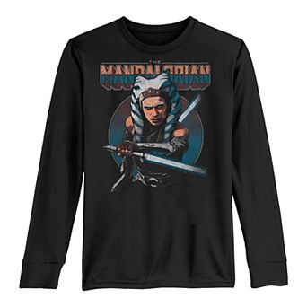 Boys 8-20 Star Wars The Mandalorian Ahsoka Lightsaber Portrait Tee