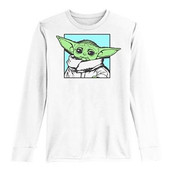 Boys 8-20 Star Wars The Mandalorian The Child AKA Baby Yoda Simple Square Tee