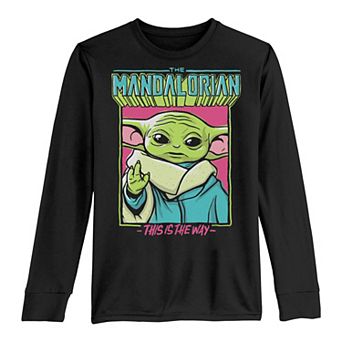 Boys 8-20 Star Wars The Mandalorian The Child AKA Baby Yoda Art Sketch Box Tee