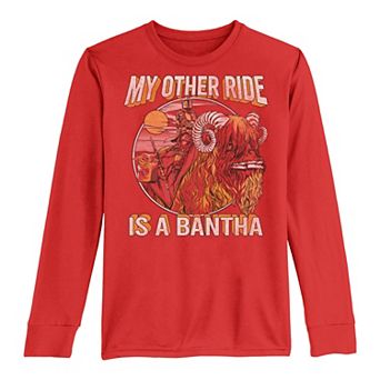 Boys 8-20 Star Wars The Mandalorian "My Other Ride Is A Bantha" Tee