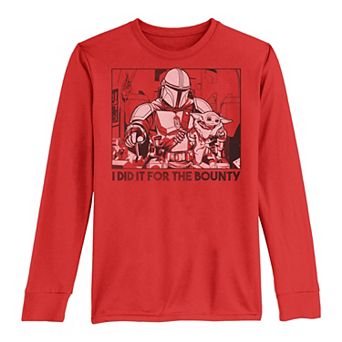Boys 8-20 Star Wars The Mandalorian "I Did It For The Bounty" Tee