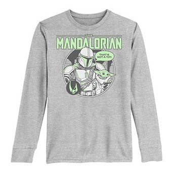 Boys 8-20 Star Wars The Mandalorian The Child "That's Not A Toy" Neon Tee