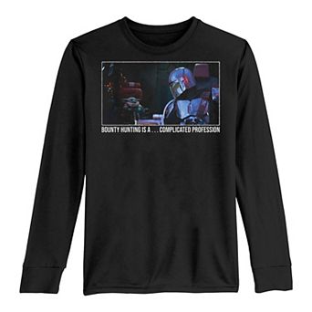 Boys 8-20 Star Wars The Mandalorian A Complicated Profession Meme Tee