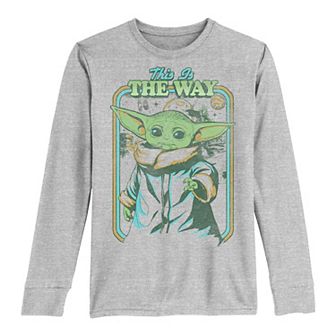 Boys 8-20 Star Wars The Mandalorian The Child AKA Baby Yoda "This Is The Way" Tee
