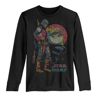 Boys 8-20 Star Wars The Mandalorian Dark Portrait Tee