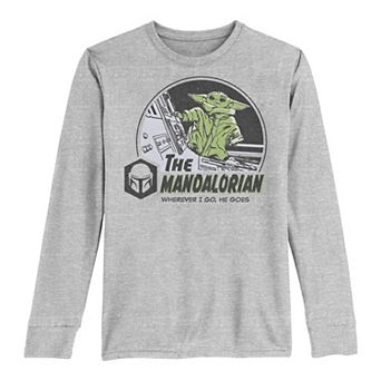Boys 8-20 Star Wars The Mandalorian The Child AKA Baby Yoda In Space Tee