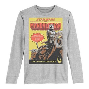 Boys 8-20 Star Wars The Mandalorian "Hang On" Poster Tee