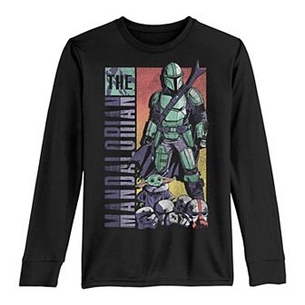 Boys 8-20 Star Wars The Mandalorian & The Child AKA Baby Yoda Comic Cover Pop Tee