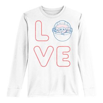 Boys 8-20 Star Wars The Mandalorian The Child AKA Baby Yoda Valentine's Day Tee