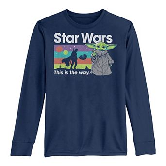 Boys 8-20 Star Wars The Mandalorian & The Child AKA Baby Yoda "This Is The Way" Tee