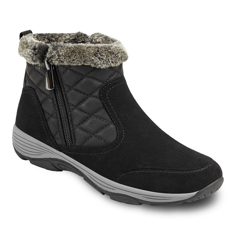 Easy Spirit Vance Womens Water-Repellent Winter Boots, Size: 9 Wide, Black