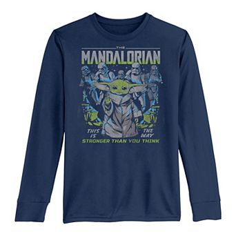 Boys 8-20 Star Wars The Mandalorian The Child AKA Baby Yoda & Stormtroopers Strong Tee