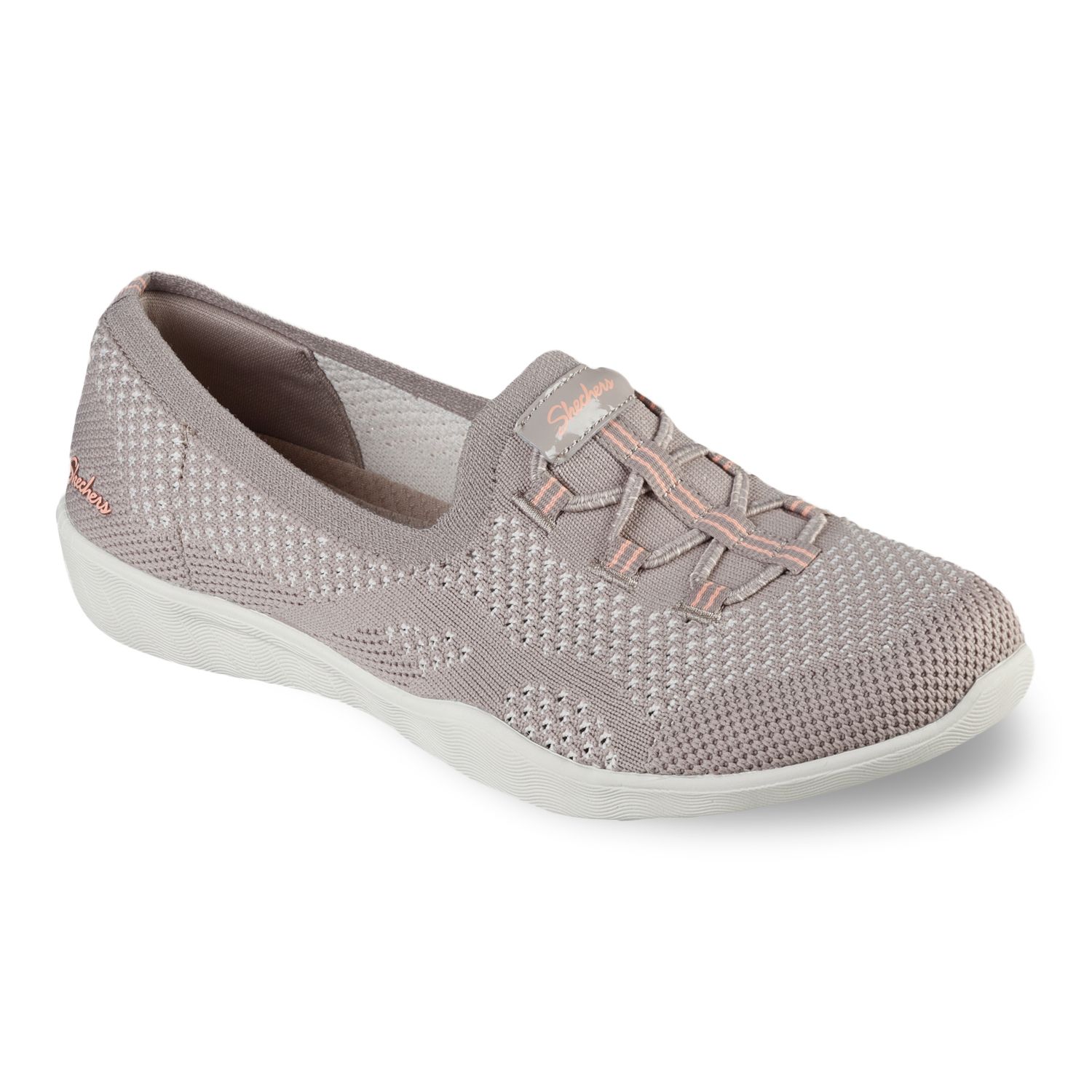 grey skechers women's slip on