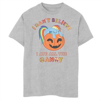 Boys 8-20 My Little Pony Halloween "I Can't Believe I Ate All The Candy" Tee