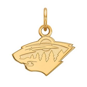 LogoArt 14k Gold Minnesota Wild Mini Logo Pendant