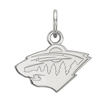 LogoArt Sterling Silver Minnesota Wild Mini Logo Pendant