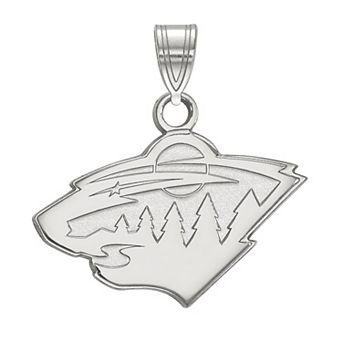 LogoArt Sterling Silver Minnesota Wild Small Logo Pendant