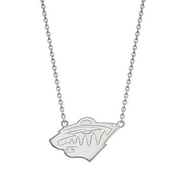 LogoArt Sterling Silver Minnesota Wild Large Logo Necklace