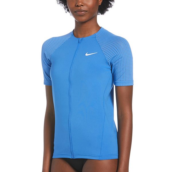 Women's Nike Sport Mesh ZipFront Hydroguard Rash Guard