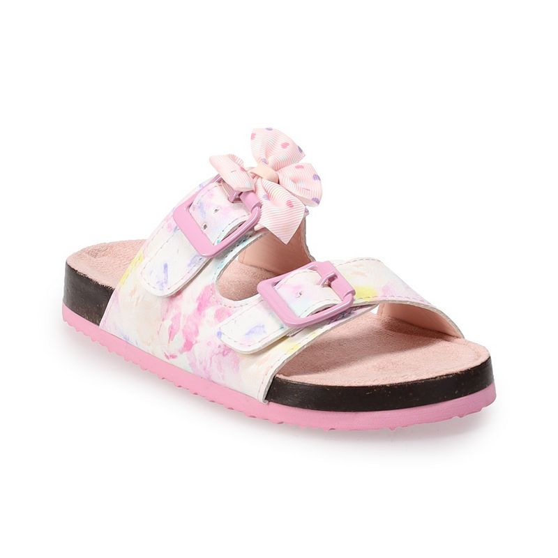 JoJo Siwa Girls Watercolor Slide Sandals, Girls, Size: 11-12, Pink