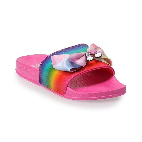 JoJo Siwa Girls' Rainbow Slide Sandals