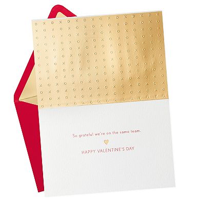 Hallmark Signature Valentine's Day Sports Jerseys "Same Team" Greeting Card