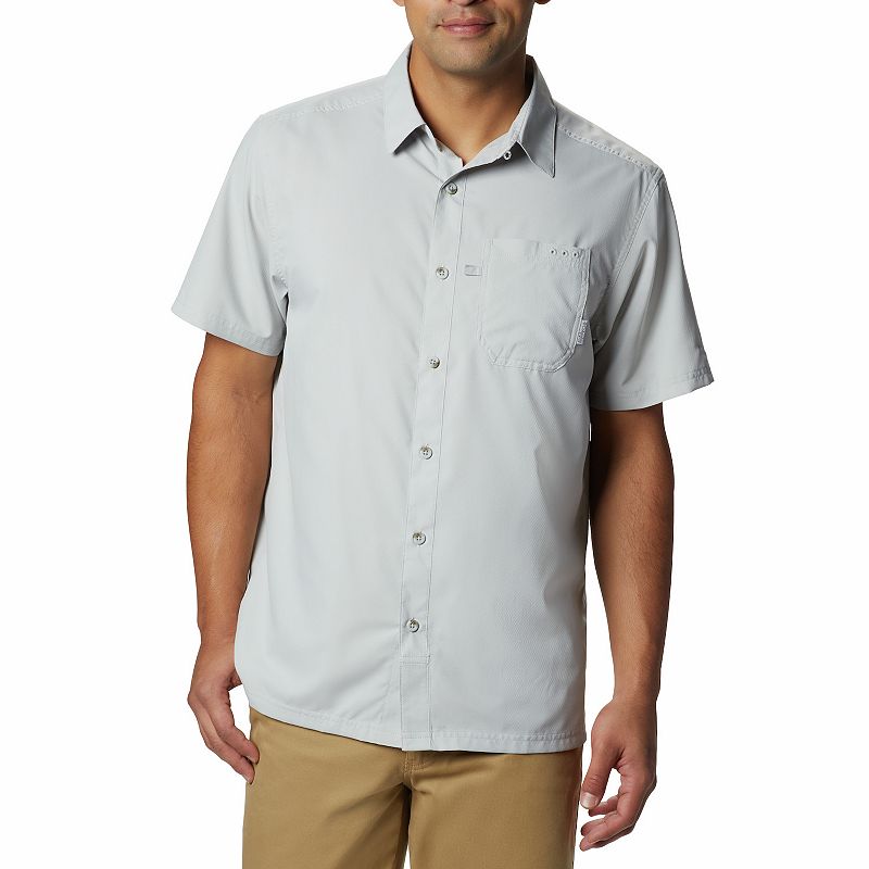Mens Columbia Slack Tide Omni-Wick Button-Down Camp Shirt, Size: Small, Gr