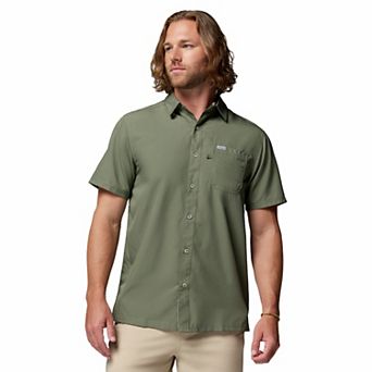 Men's Columbia PFG UPF 50 Slack Tide Omni-Wick Button-Down Camp Shirt