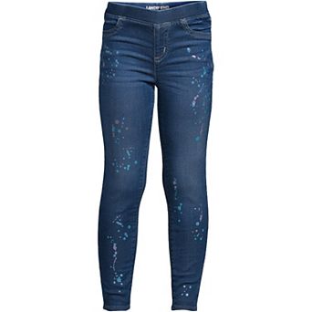 Girls 2-16 Lands' End Iron Knee® Denim Jeggings