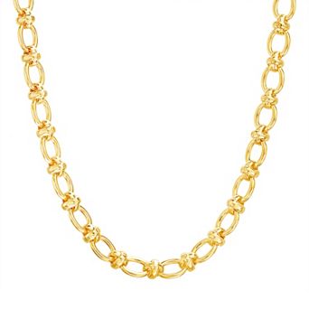 Paige Harper 14k Gold Plated Oval Link Chain Necklace - 18 in