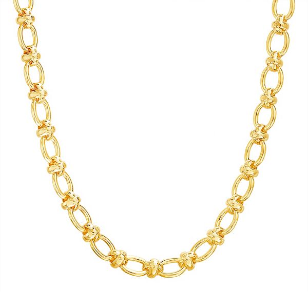 Paige Harper 14k Gold Plated Oval Link Chain Necklace - 18 in.