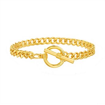 Paige Harper 14k Gold Plated Curb Chain Bracelet