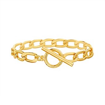 Paige Harper 14k Gold Plated Curb Chain Bracelet