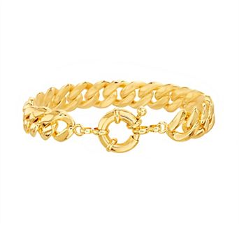 Paige Harper 14k Gold Plated Cuban Chain Bracelet