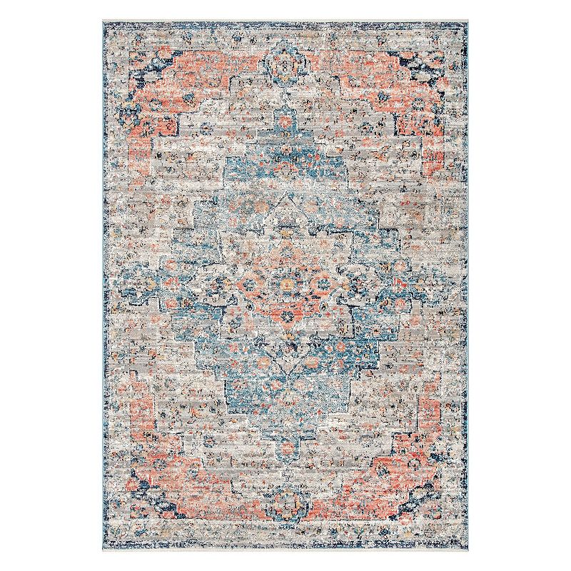 nuLOOM Sawyer Flourishing Medallion Area Rug, Multicolor, 10X14 Ft