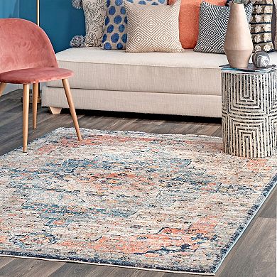 nuLOOM Sawyer Flourishing Medallion Area Rug