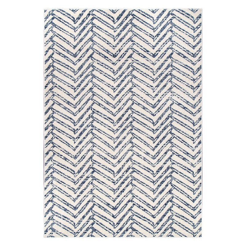 nuLOOM Geometric Rosanne Area Rug, Blue, 8Ft Rnd
