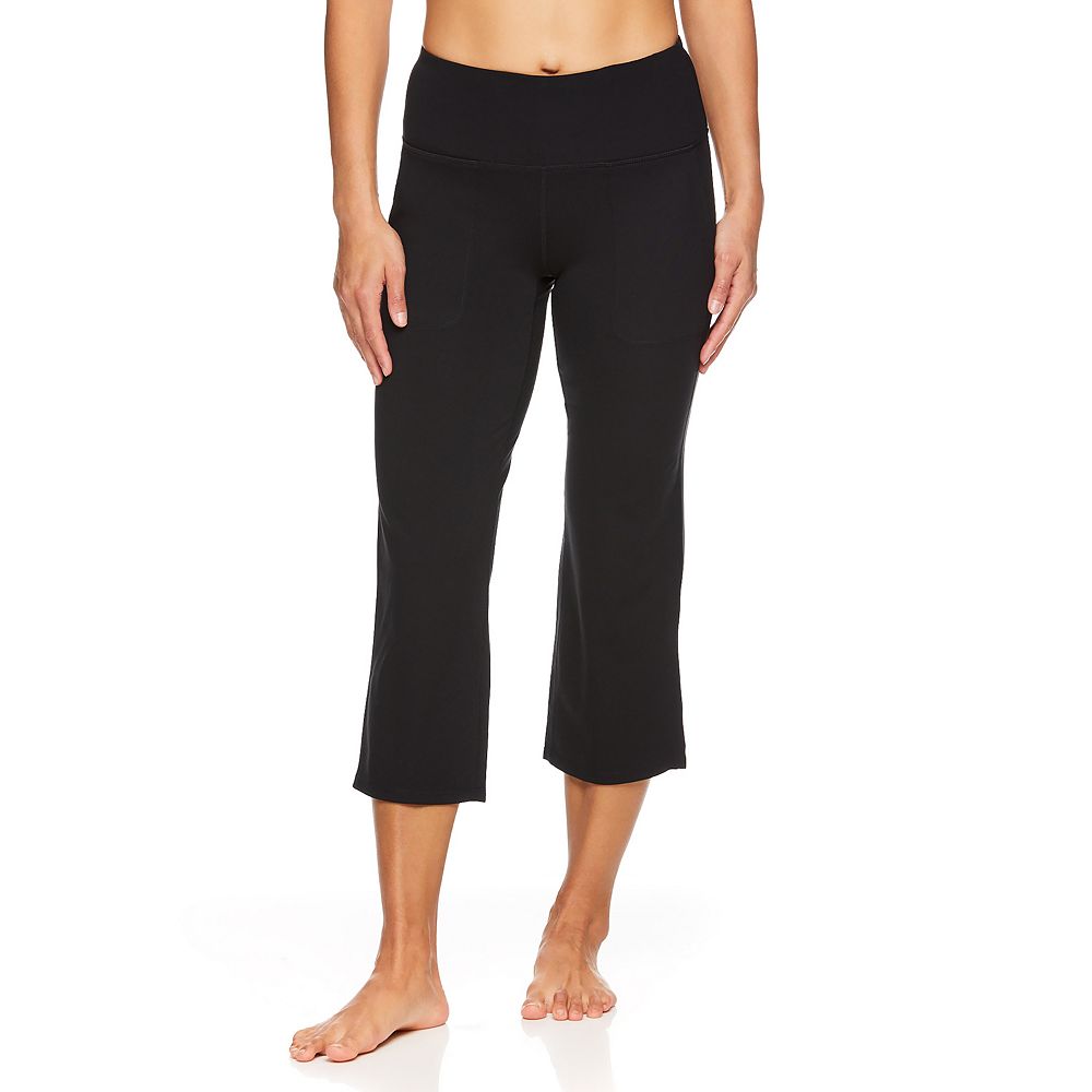 Women's Gaiam HighWaisted WideLeg Crop Workout Pants