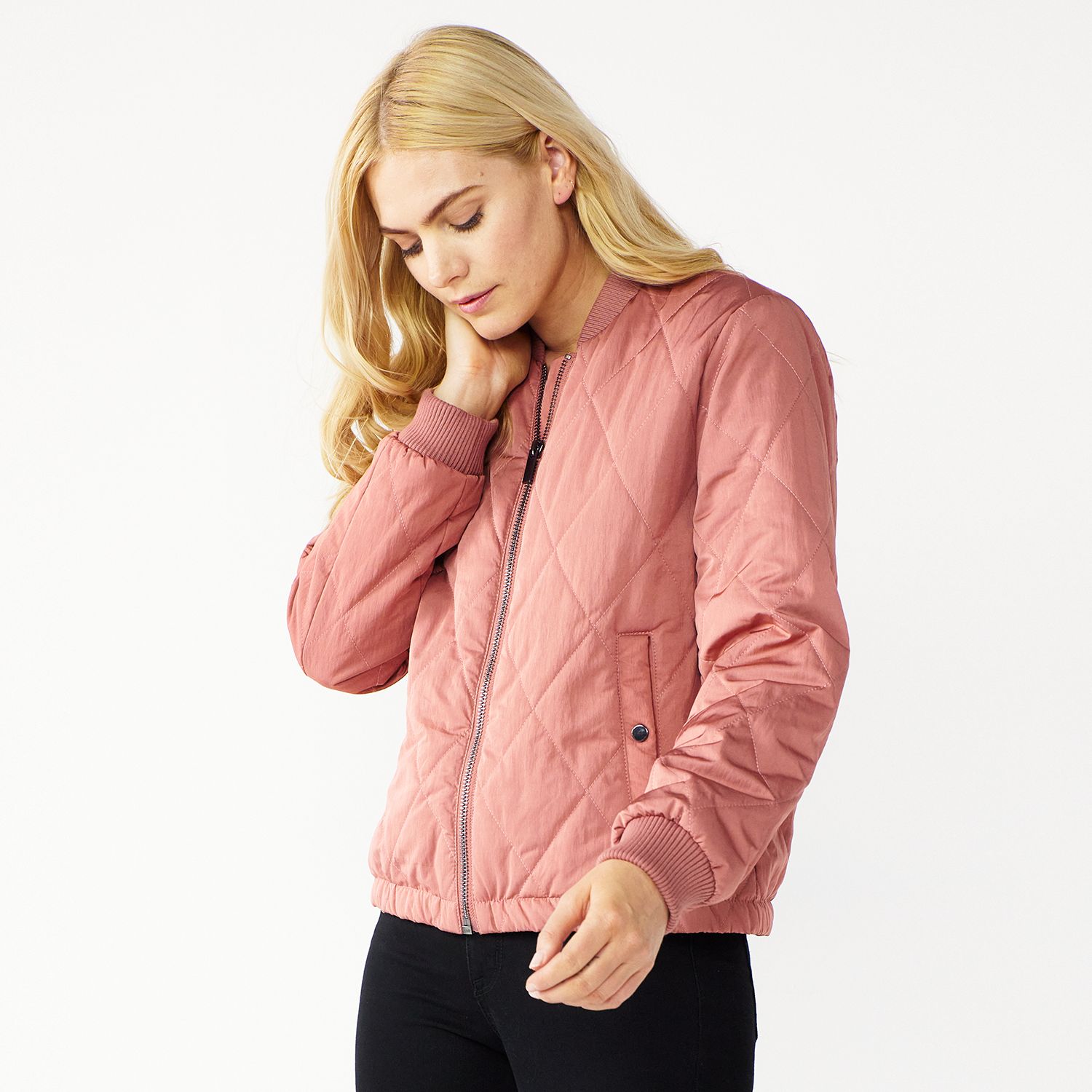 padded bomber jacket ladies