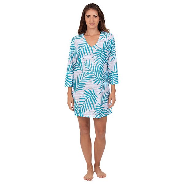 Women's Portocruz Palm-Leaf Swim Tunic Cover-Up