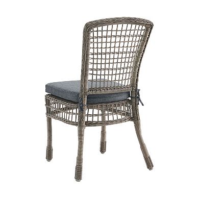 Alaterre Furniture All-Weather Wicker Dining Chair & Table 5-piece Set