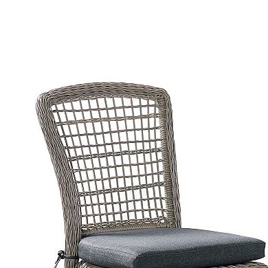 Alaterre Furniture All-Weather Wicker Dining Chair 2-piece Set