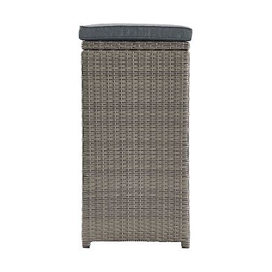 Alaterre Furniture All-Weather Wicker Bar Stool 6-piece Set