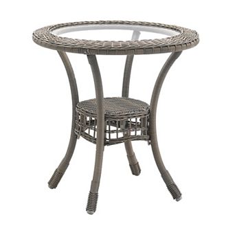 Alaterre Furniture Carolina All-Weather Wicker Dining Table